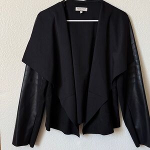 Bagatelle Black Jacket with Leather Accents
